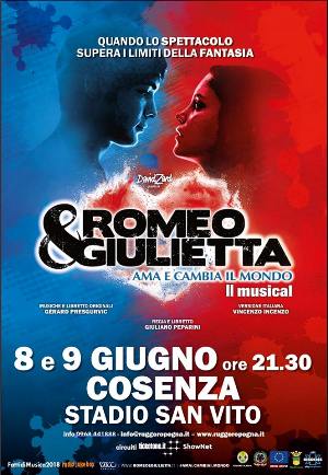 romeo e giulietta 8 e 9 giugno 2018 stadio san vito marulla di cosenza