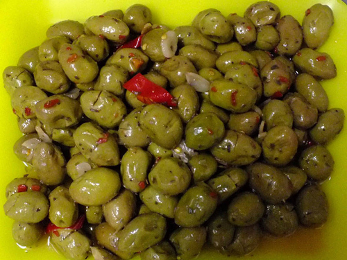 Olive schiacciate alla calabrese